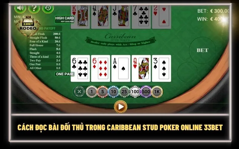 Cách Đọc Bài Đối Thủ Trong Caribbean Stud Poker Online 33Bet